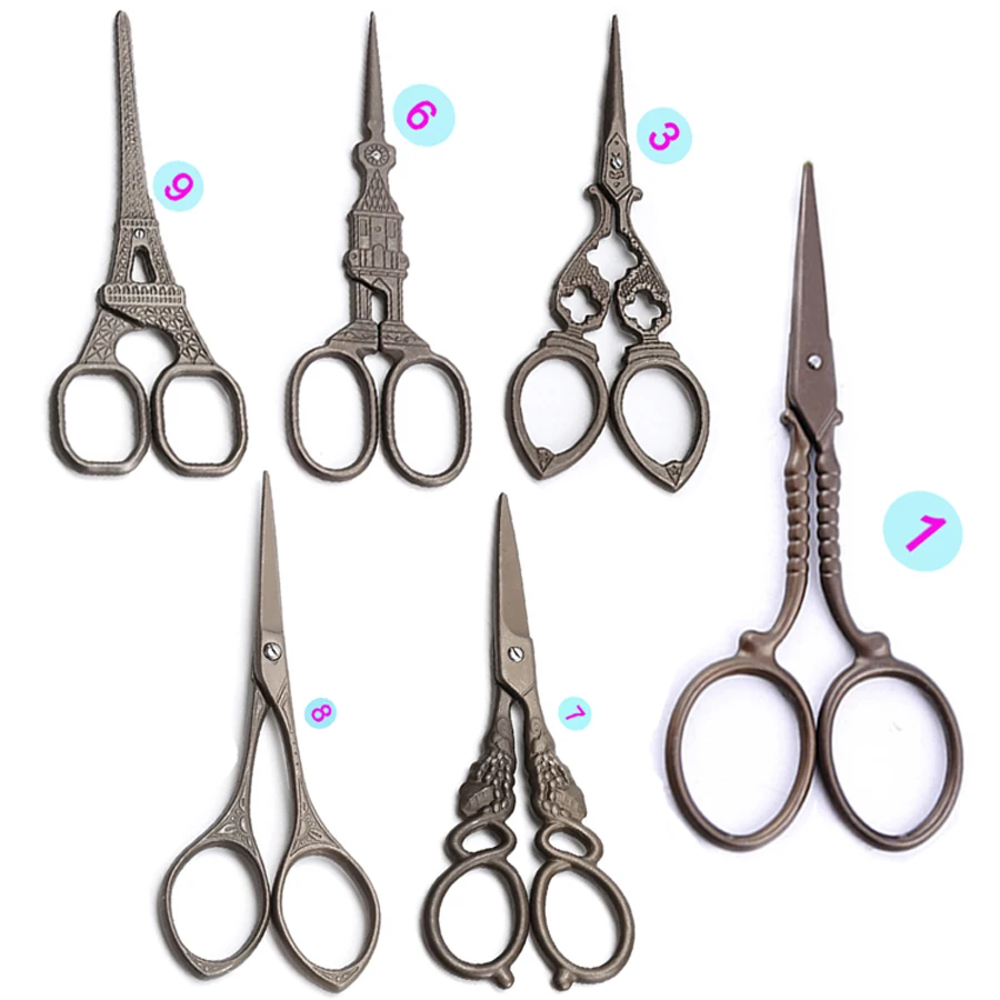 Винтажные ножницы из нержавеющей стали в европейском стиле 1 шт. античные для