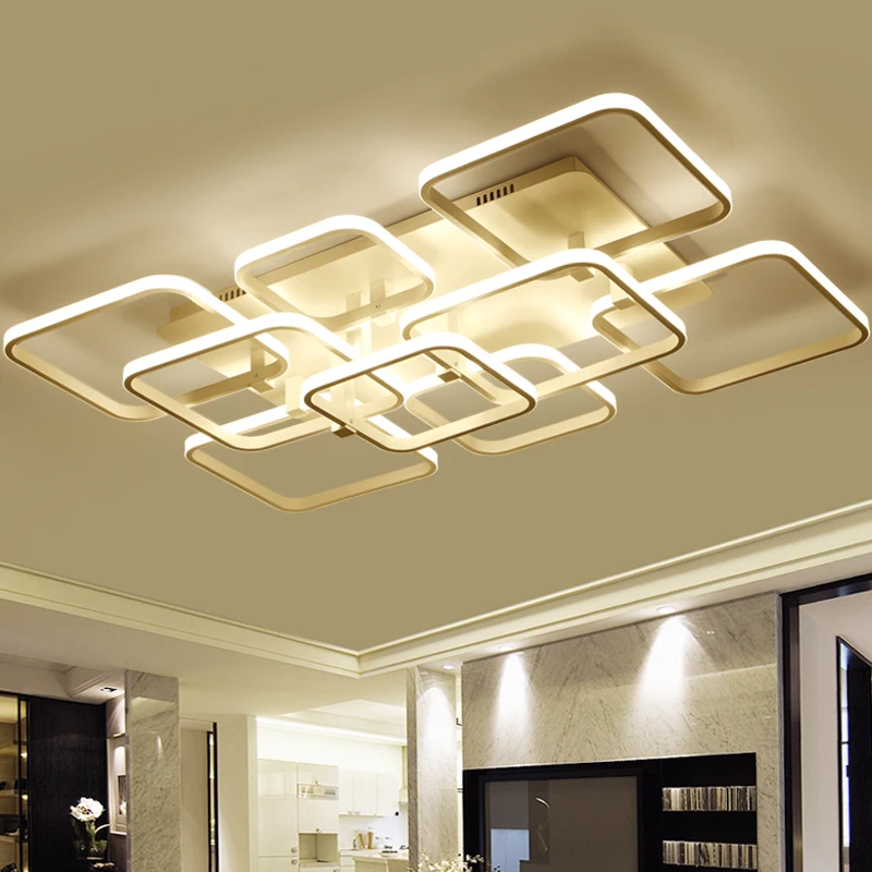 Прямоугольный фойе Гостиная современные акриловые светодиодный Потолочные