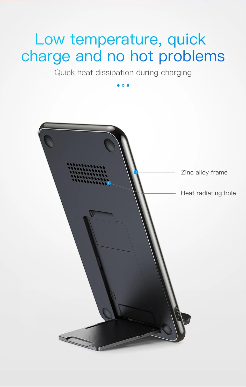 Baseus Тройная катушка Беспроводное зарядное устройство для iPhone X Xs Max XR настольное Быстрое беспроводное зарядное устройство Подставка для samsung Note9 S9 S8