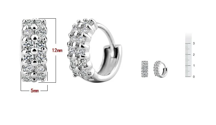 Almei распродажа свадебные серьги-гвоздики серебряного цвета для женщин ювелирные