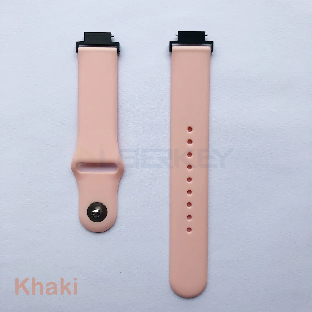 Khaki Силиконовый ремешок для Xiaomi Huami Amazfit Verge, ремешок для часов, мягкий силиконовый ремешок для часов, сменный ремешок, браслет, ремни, спортивный ремень - Цвет: Khaki