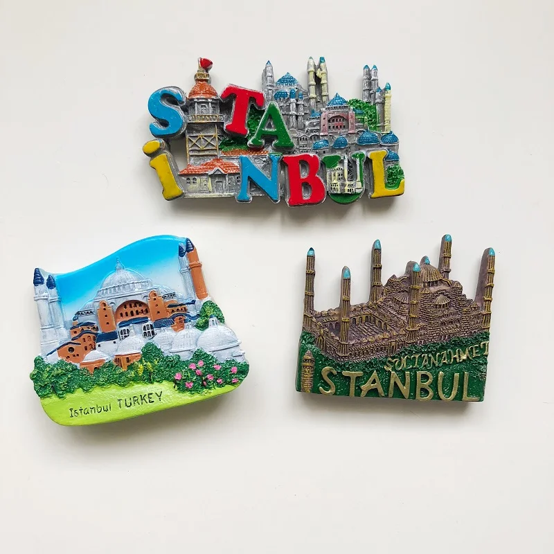 Turkey Souvenir Pamukkale Ephesus Istanbul Apollo Refrigerator Magnet 3D Fridge Magnet Sticker Kitchen Home Gifts Decor