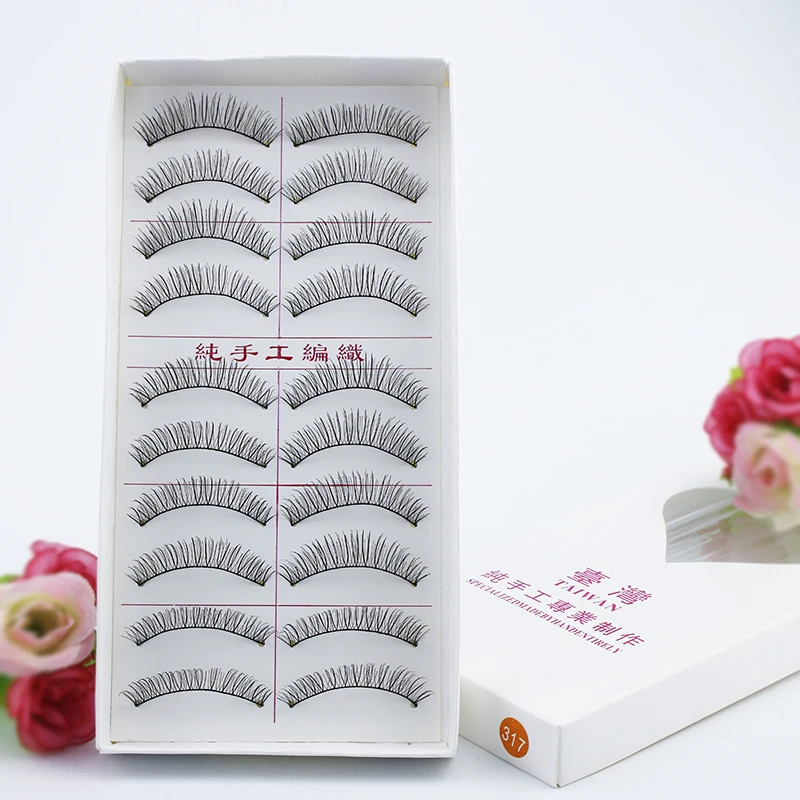 Накладные ресницы ручной работы 10 пар натуральный макияж Мягкие для наращивания