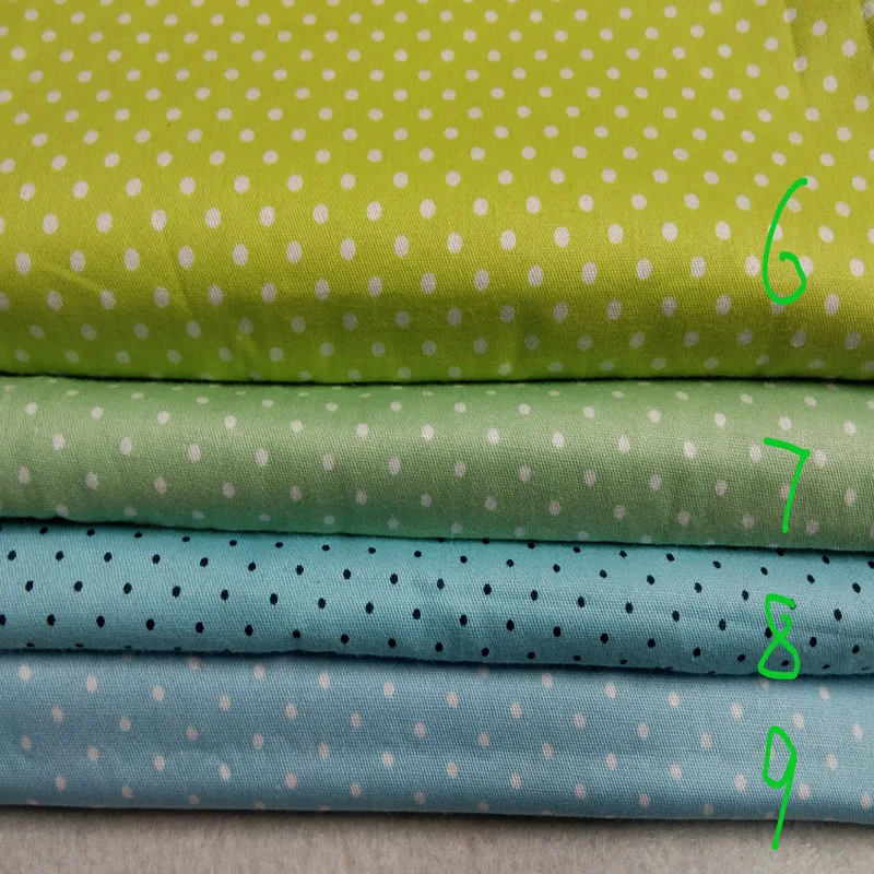 50x160cm 13 option Polka dot cotton fabric patchwork Combination for sewinssg Baby Cloth Dre Quilting Bedding Textile Kids | Дом и сад