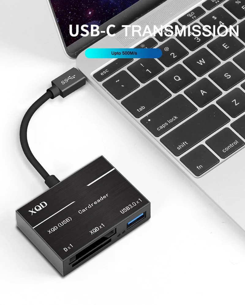 Профессиональный Тип C до USB 3,0 SD Карта памяти SDHC карта XQD Смарт кард-ридер OTG адаптер для Macbook 500 МБ/с. для sony для lexar