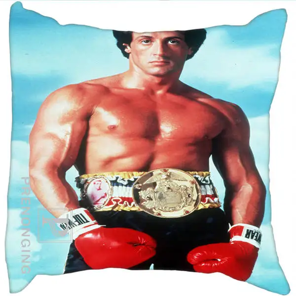 Pillowcases Заказная декоративная наволочка Рокки Бальбоа квадратная Наволочка на молнии лучший подарок(с одной стороны) 180117#91 - Цвет: Pillowcases