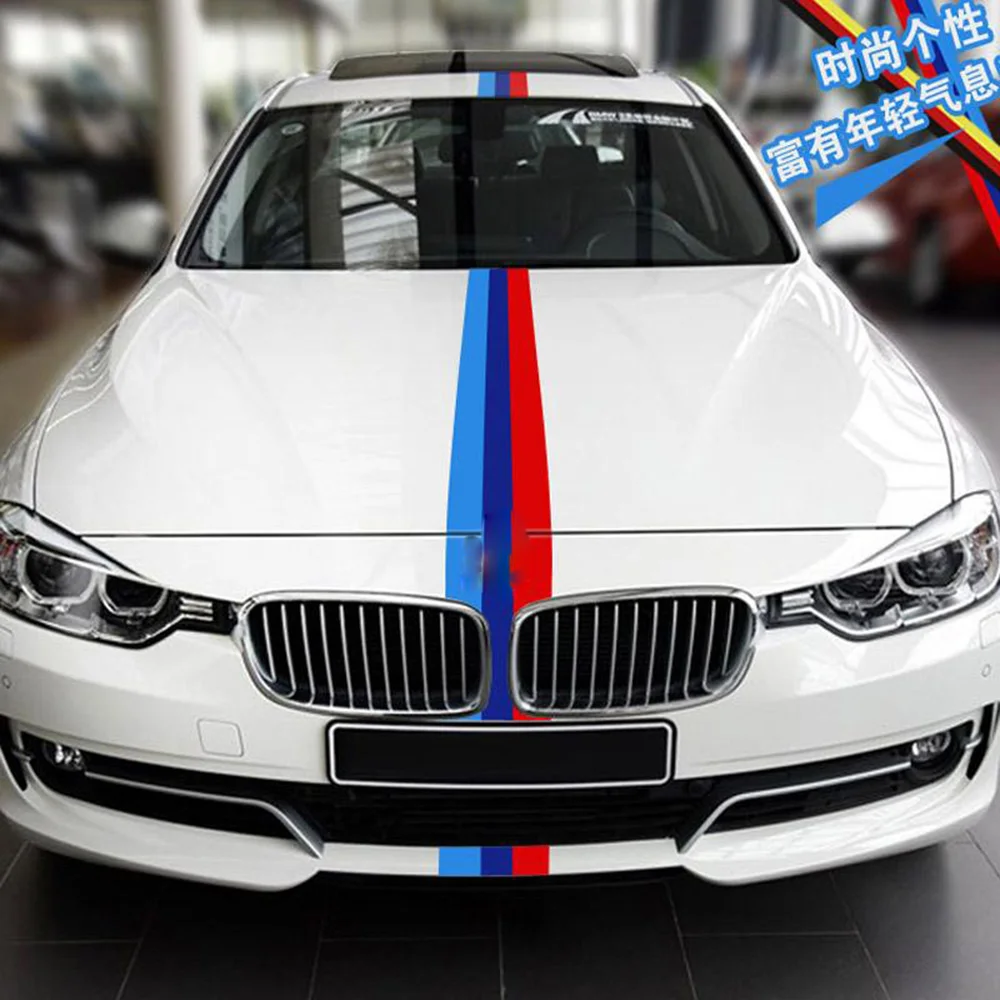 Автомобильный Стайлинг Виниловая наклейка 3 цвета флаг фотоэлемент для BMW E46 E39 VW