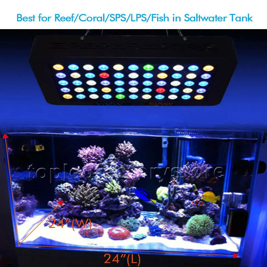 Mars aqua 165 Вт диммируемая Светодиодная лампа aqua rium для морских коралловых рифов SPS/LPS aqua rium светодиодное освещение