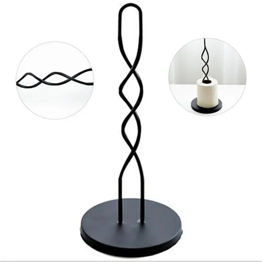 Простой Металлический Железный Настольный держатель для бумажных полотенец