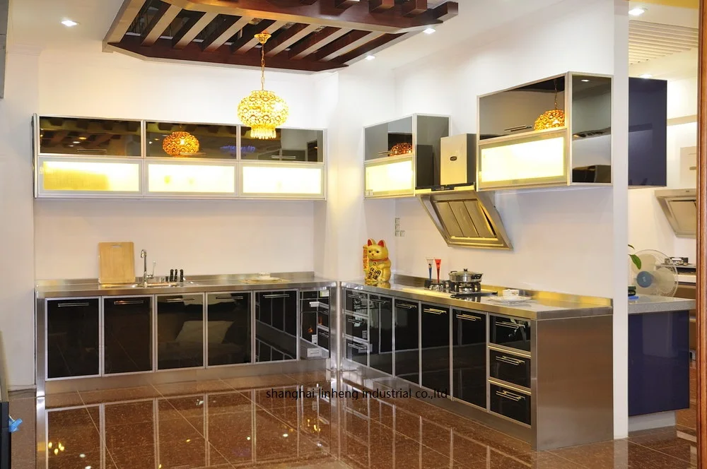 Современный глянцевый/лаковый кухонный шкаф (стандартный)|lacquer kitchen cabinet|kitchen