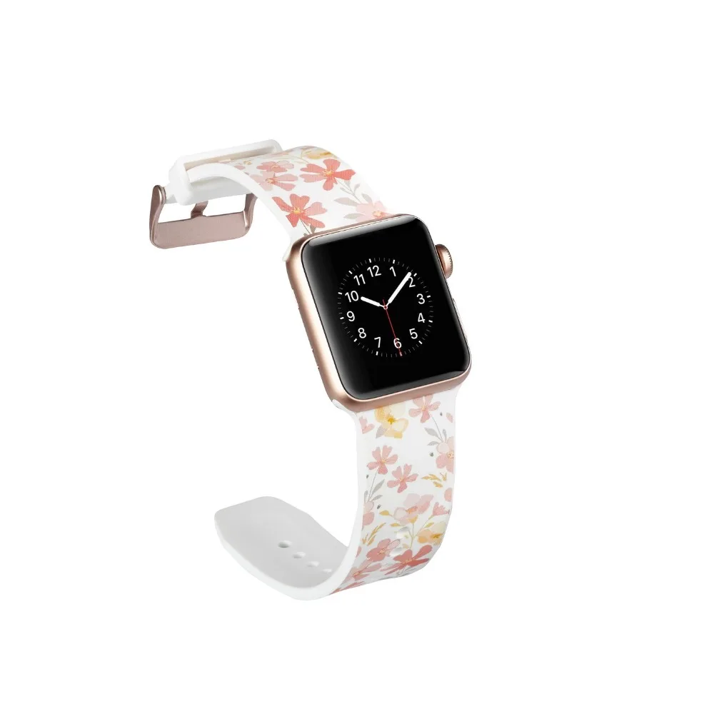 Ремешок для apple watch Группа apple watch 4 3 группа 42 мм 38 мм 44 мм/40 mmiwatch ремешок для часов браслет с принтом аксессуары для часов