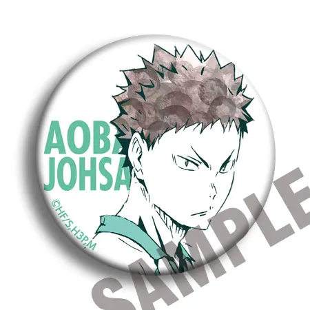 58 мм анимация Haikyu Nekoma средней школы волейбол Kozume Kenma Kiyoko Bage брошь - Окраска металла: see chart