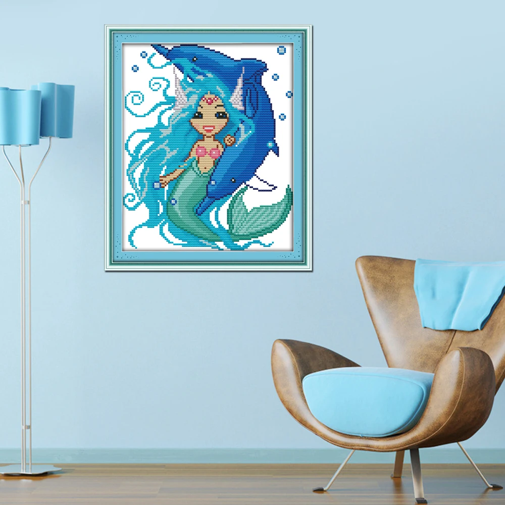 Joy sunday cartoon style The twelve zodiac-Pisces cross-stitch kits for creative stitches and hobbycraft | Дом и сад