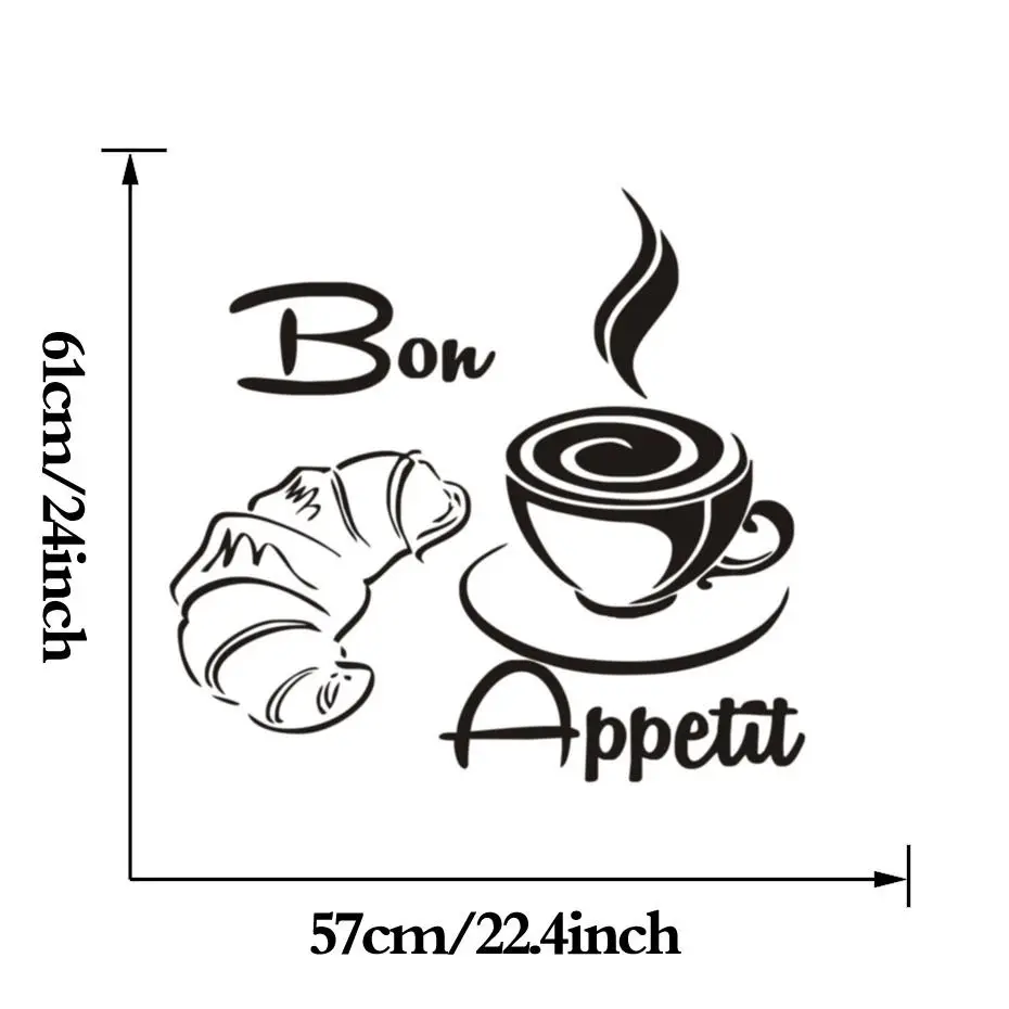 Кофе с рисунком усы виниловые наклейки на стену Водонепроницаемая Наклейка дома