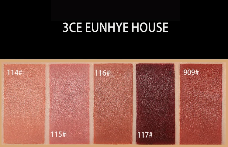 3CE eunhye House,, Набор губной помады, матовая губная помада, водостойкая косметика для губ, легко носить с собой, матовые помады, 5 цветов в наборе