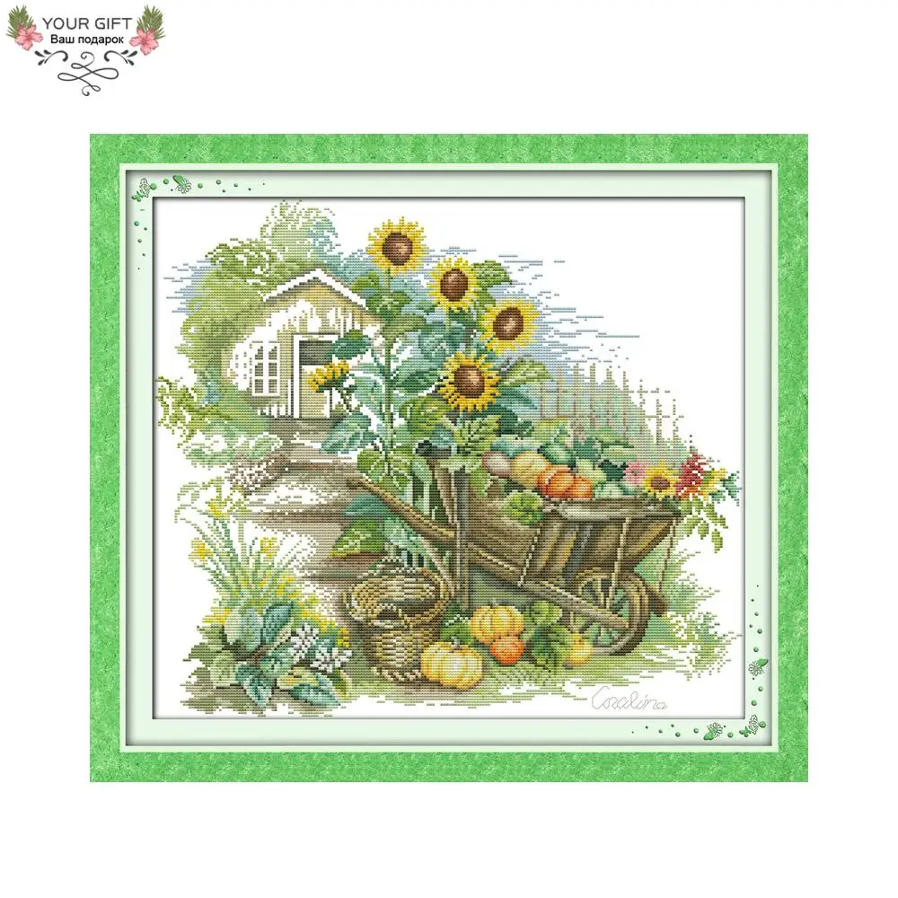

Your Gift F308(4) 14CT 11CT Counted and Stamped Home Decor Little Float Needlepoints Embroidery Cross Stitch Kits