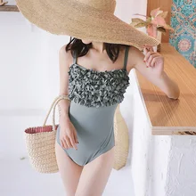 2019 Новый сексуальный цельный купальник с высокой талией и