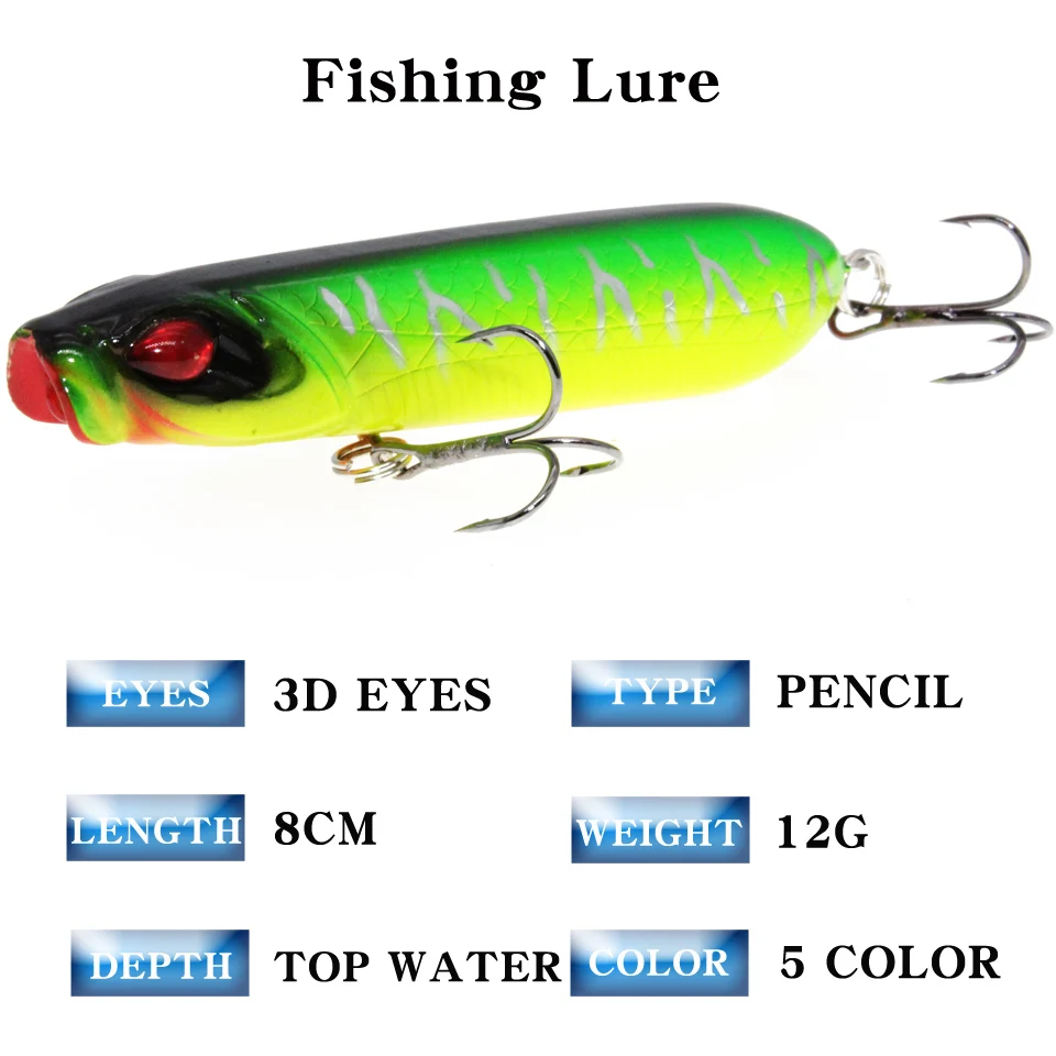 Приманка для рыбалки плавучий карандаш Abs-модель Wobble Swimbait Hard-Bait Slow 12g Tight высокое