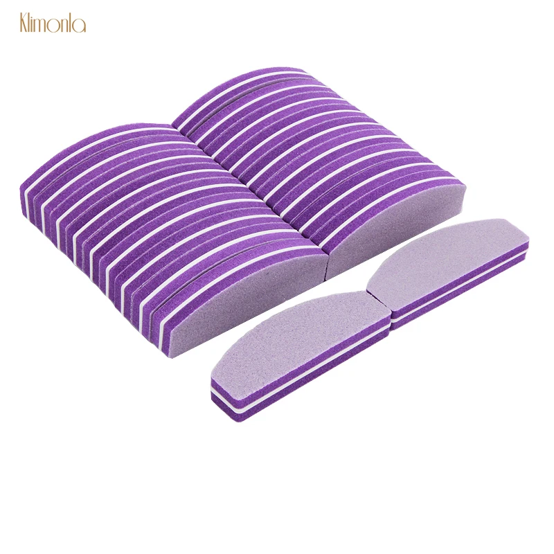 

50pcs Nail File 100/180 UV Gel Polish Nail Sanding Buffers Washable Nail Art Files Professional Nail Beauty Tools