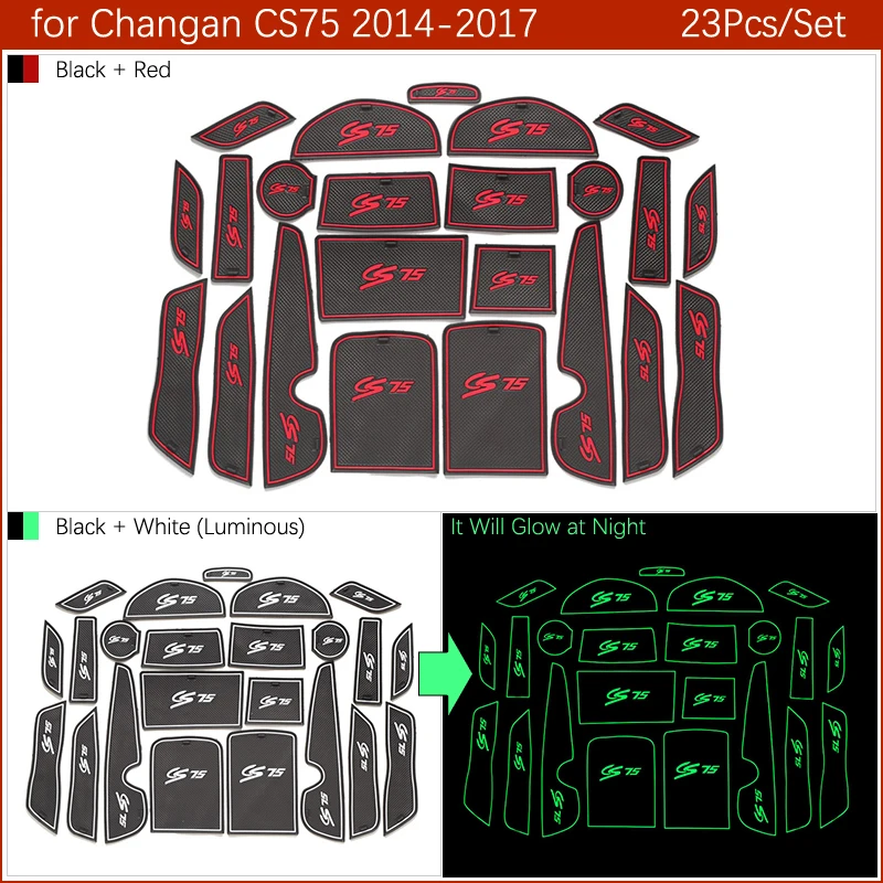 Противоскользящий коврик для ворот резиновые коврики чашек Changan CS75 2014 2017