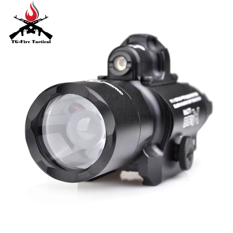 Ультравспышка Element Airsoft Surefir X400 красный лазер 20 мм крепление на планку Пикатинни 450