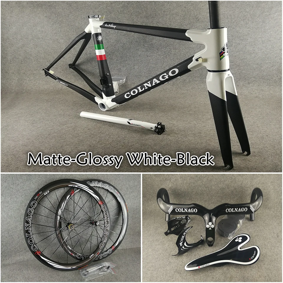 Красный с белым логотипом T1000 3K Cipollini NK1K карбоновые рамы для дорожного велосипеда, руль, седло для бутылки, клетки 50 мм, карбоновые колеса A271, ступицы