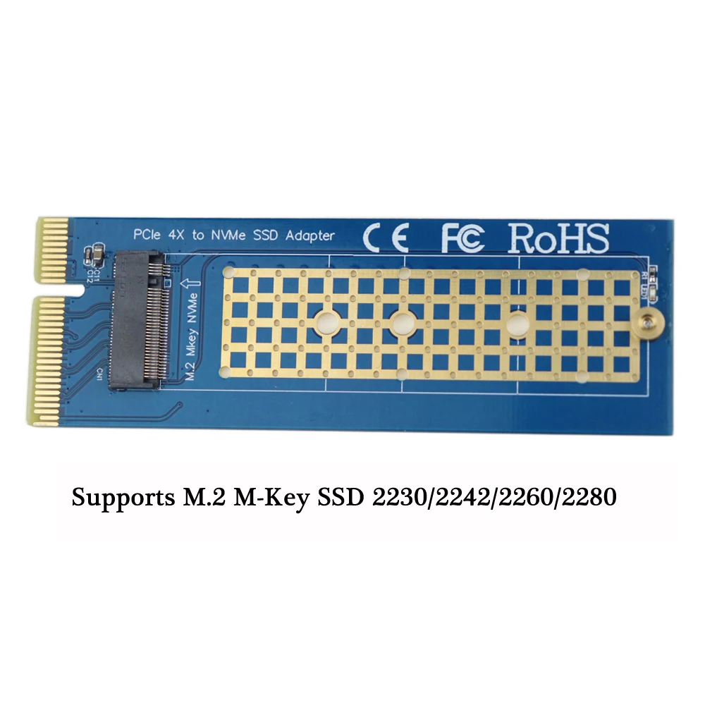 NGFF M.2 M ключ для PCI Express карты расширения конвертер PCIe 3,0 4X NVME SSD адаптер для настольных ПК Поддержка 2230 2242 2260 2280