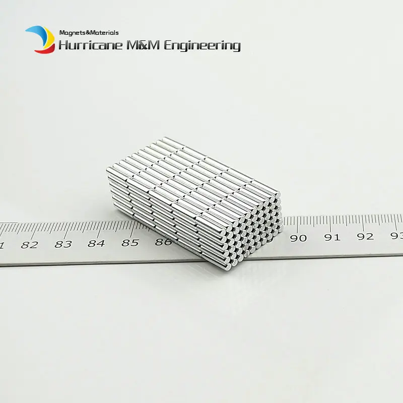 

N42 Mini Magents Micro Precision Magnet Cylinder Dia. 2.5x10mm NdFeB Thin Slice Small Magnetics 100pcs