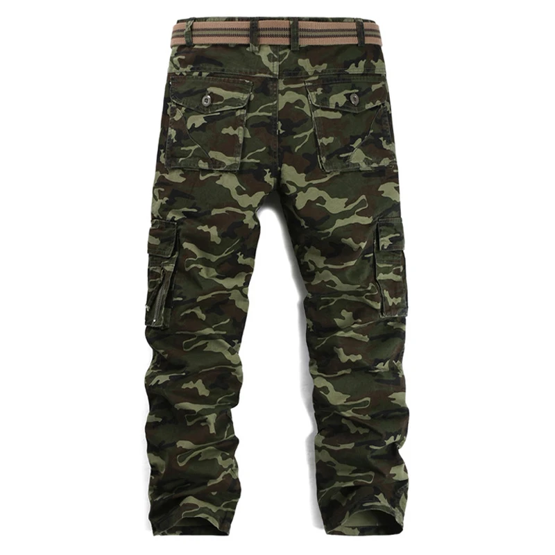 Мужские брюки-карго камуфляжные в стиле милитари рабочие брюки высокого