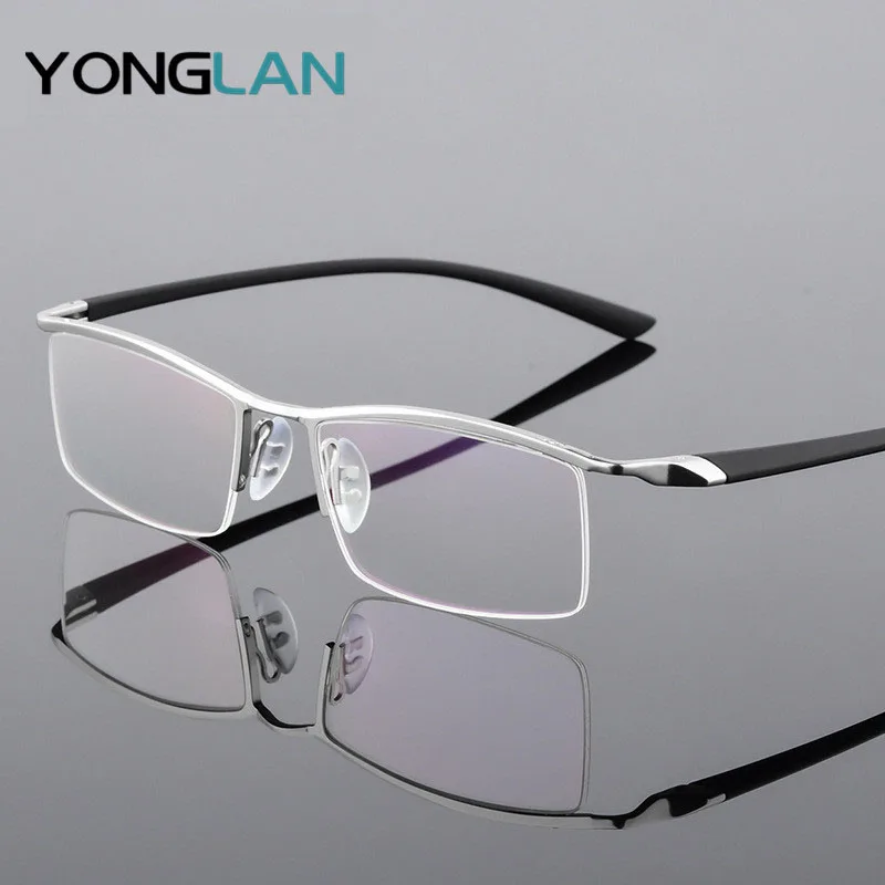 Фирменный дизайн полуоправы сплав очки оправа близорукость оптика квадратные