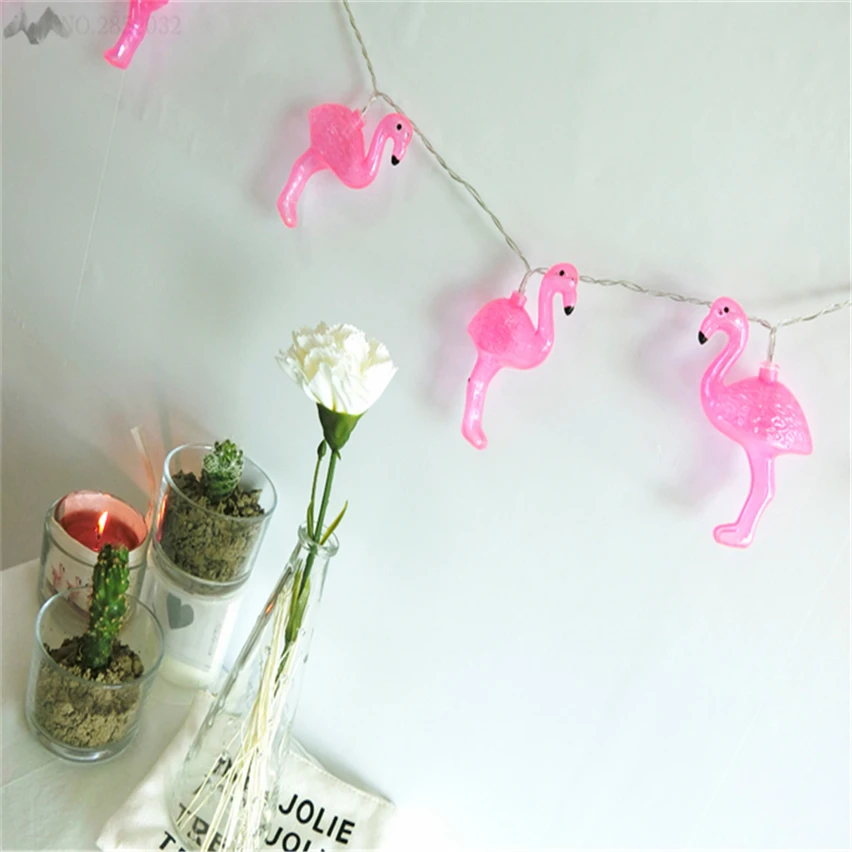 JW_LEDs настольная гирлянда фламинго провод освещения подвесной светильник