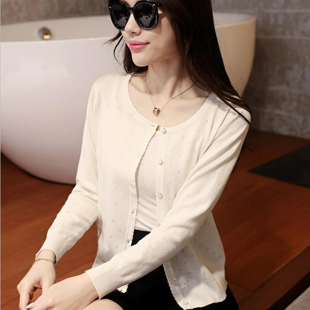 Новинка демисезонный свитер кардиган платье Солнцезащитная шаль тонкое пальто с