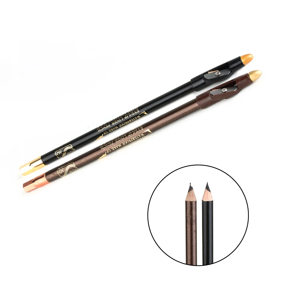 2 шт. Водостойкая Подводка для глаз с крышкой|eyebrow eyeliner|pencil makeupeye brow pencil |