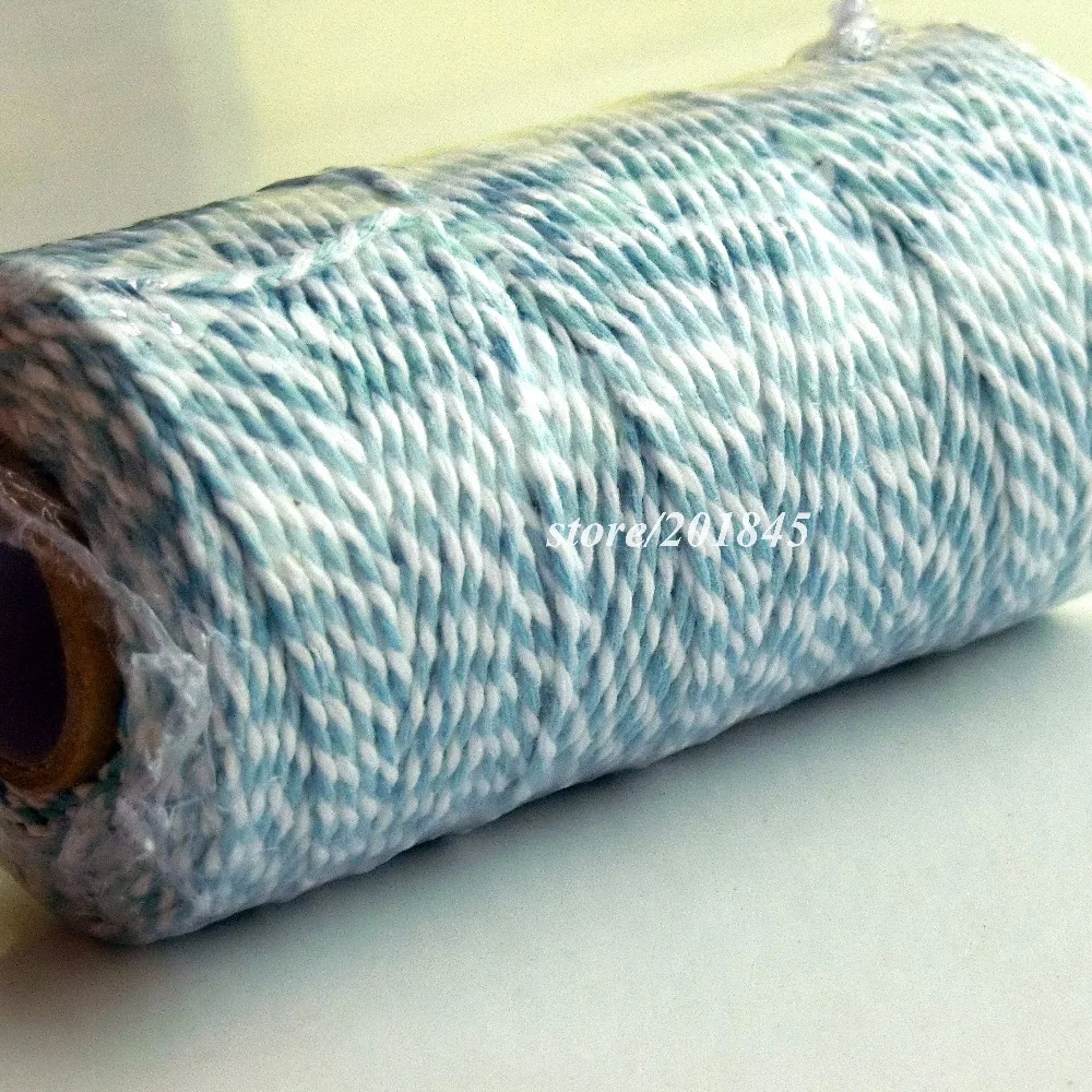 Новый стиль 3 шт./лот (100 ярдов/катушка) тонкие хлопковые пинетки шпагат полосатый