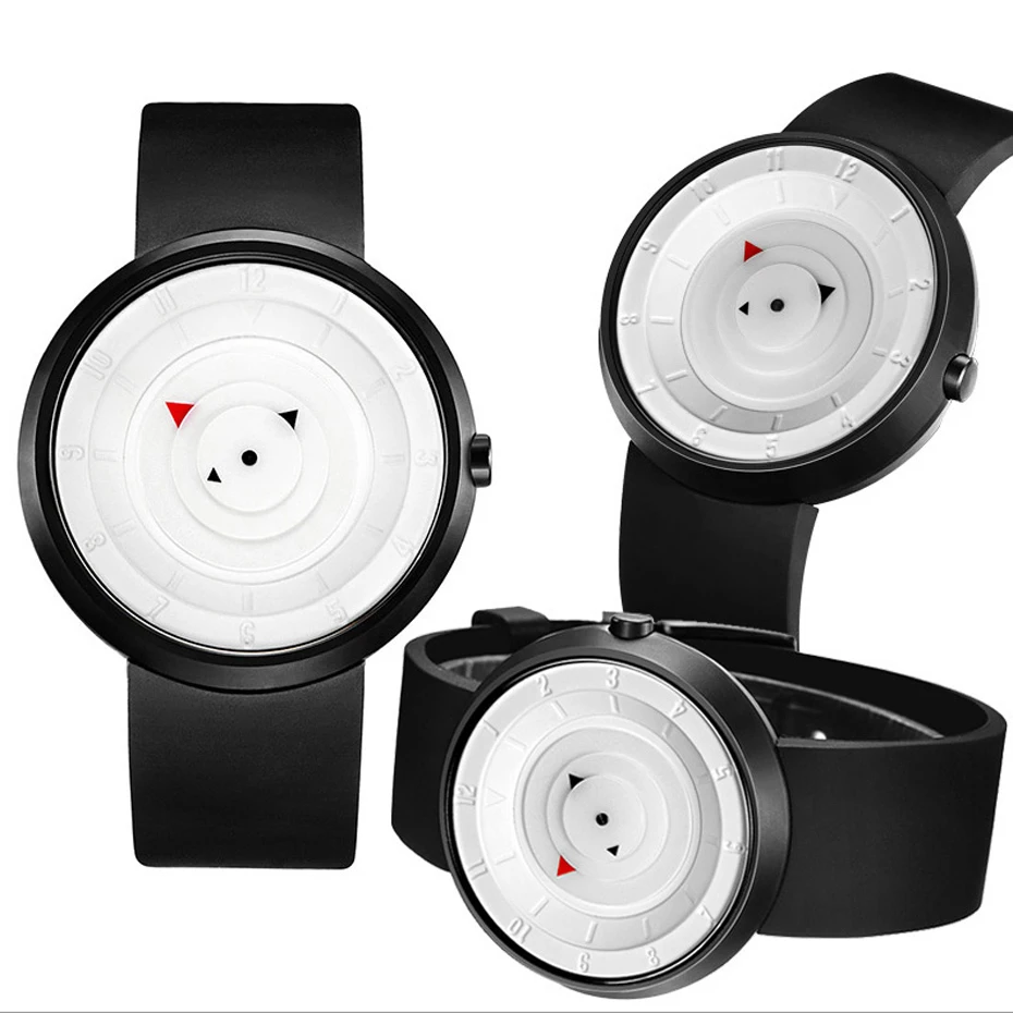 Брейк круглый дизайнерские часы Для мужчин женщин Повседневное модные унисекс