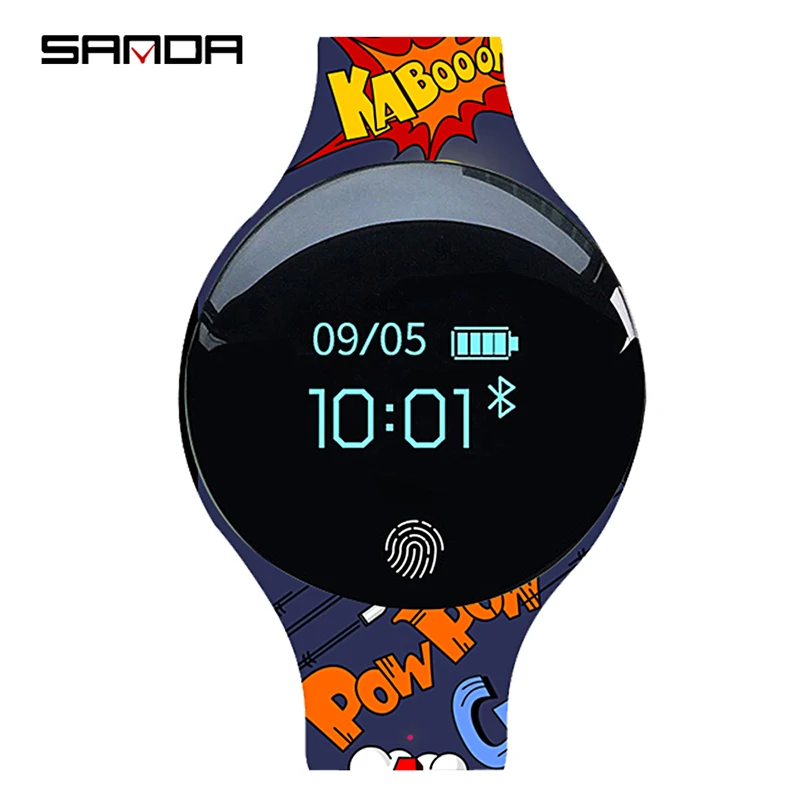 SANDA SD02 Модные Смарт Bluetooth наручные часы женские спортивный фитнес-браслет Inteligente