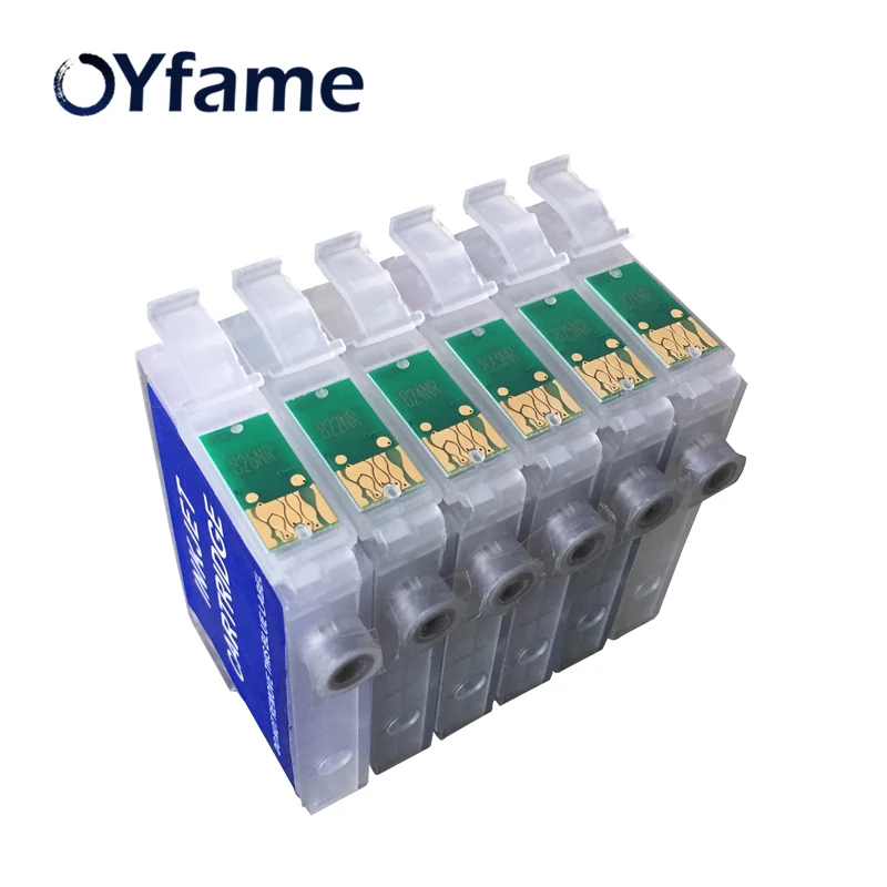 Картридж OYfame T0821 многоразовый картридж с чипами ARC для принтеров Epson Stylus R270 R390 RX590
