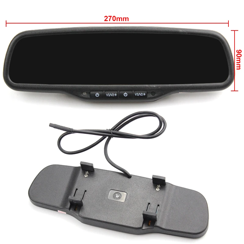 Greenyi 4 3 &quotдвойной 800*480 Экран дисплея монитор парковки автомобиля внутреннее