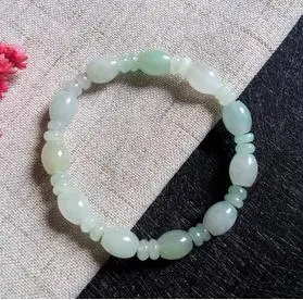 

Pure manual weaving class A pale green lulutong beads bracelet charm female style
