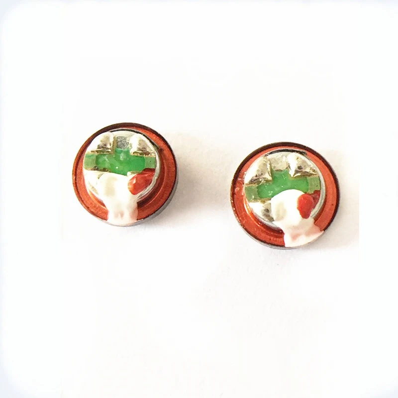 

7.8MM Horn red plastic soft bass soft sweet high-resolution tri-band separation speaker unit for diy earphone