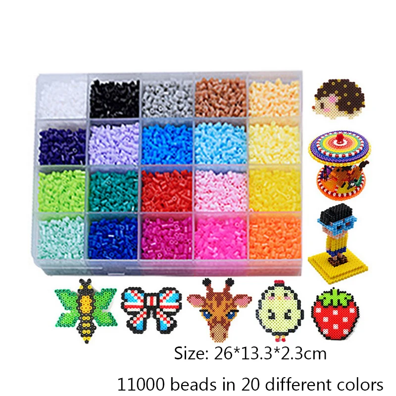 2.6mm 20color DIY волшебные бусины формы в виде животного ручной работы 3D Головоломка Детские Обучающие шарики игрушки для детей восполняющие шарики - Цвет: 2.6mm 20color