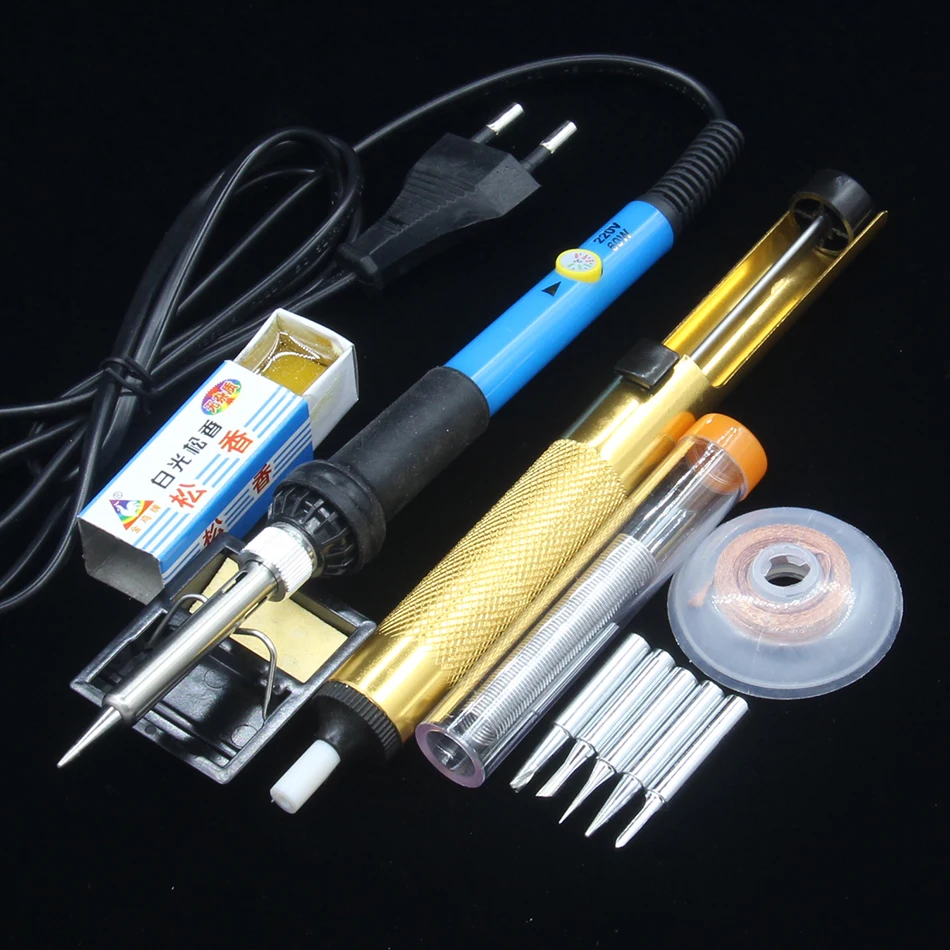 60 Вт Φ набор паяльных станций бытовая сварочная ручка регулируемый