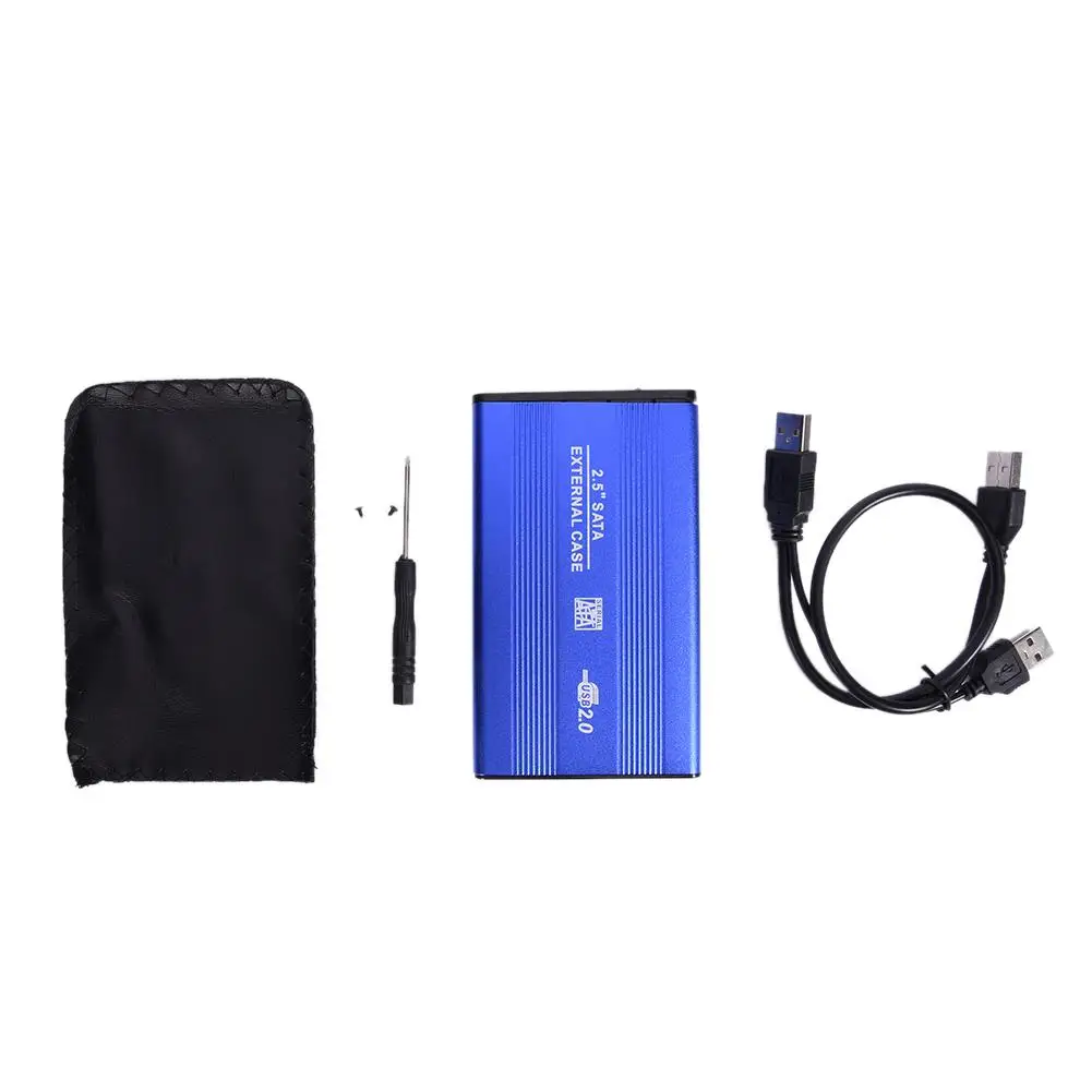 Алюминиевый сплав USB 2,0 коробка SATA 2," HD коробка жесткий диск картридж HDD жесткий диск чехол HDD внешний корпус для хранения