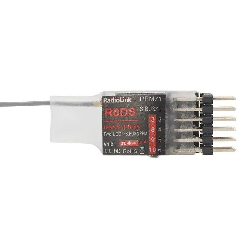 Передатчик Radiolink R6DS 2 4G 6CH PPM PWM SBUS DSSS/приемник FHSS совместимый AT9 AT9S AT10 AT10II