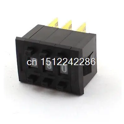 3 шт. 0 9 цифр один единица двоичный кодированный десятичный переключатель колесо