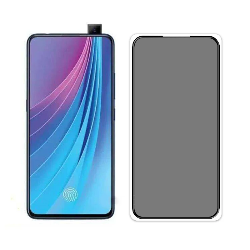9H полное покрытие конфиденциальности закаленное стекло для VIVO IQOO X27 V15 Pro S1 NEX 2 S5