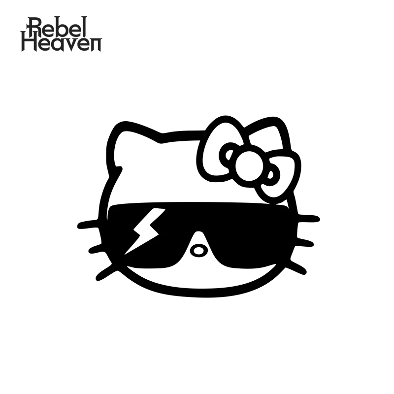 Rebel Heaven забавная панда BRAAAP мотоциклетная крутая виниловая наклейка Pennywise JDM для
