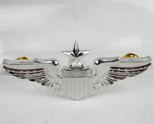 USAF США ВВС старший Авиатор металлический значок Wings Pin Insignia Цвет