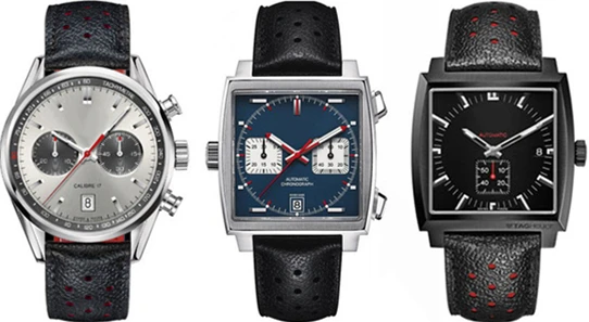 Rolamy 20mm 22mm Real Cowhide Leather Handmade Black Red Blue Replacement Wrist Watch Band Strap Double Push Clasp