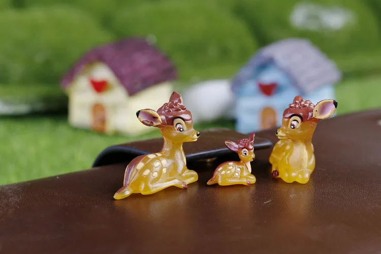 Miniatura Manualidades Мини Мир декоративное озеленение микро искусственный олень мать и